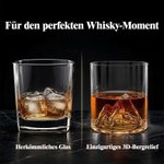 Personalisiertes 3D-Bergrelief Whiskyglas mit goldenem Namen | 300 ml Tumbler | Geburtstags- & Weihnachtsgeschenk für Männer & Whiskyliebhaber 9