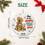 Personalized Cute Naughty Mischievous Pet Photo Ceramic Ornament with Name Pet Party Tree Decor Christmas Gift for Pet Owner 10