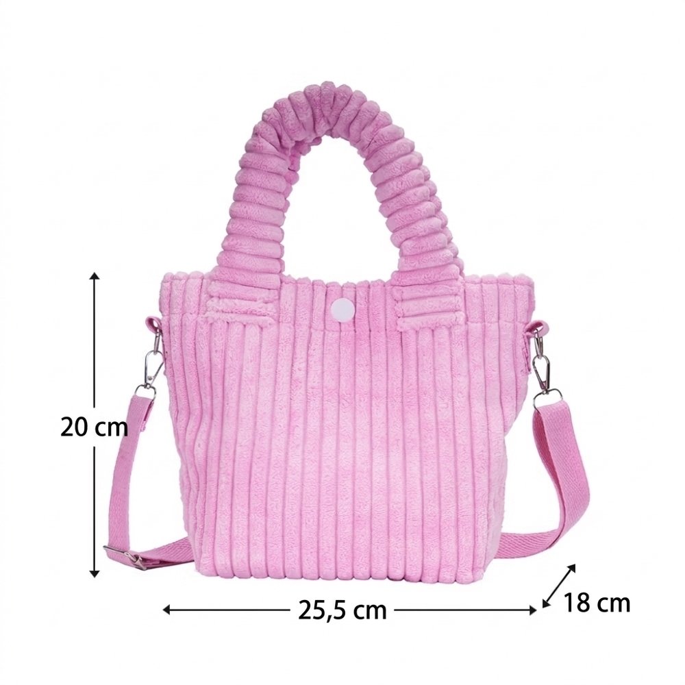 Gepersonaliseerde kinderschoudertas met 3D-effect cartoonfiguur van foto | corduroy tas met naam en initiaal | verjaardagscadeau voor jongens meisjes 6