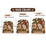 Personalised 3D-Effect Artwork Red Cardinal Tree Photo Layered Wooden Decoration with Year and Text Sympathy Memorial Gift for Family 9