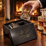 Personalisiertes 3D-Bergrelief Whiskyglas mit goldenem Namen | 300 ml Tumbler | Geburtstags- & Weihnachtsgeschenk für Männer & Whiskyliebhaber 7
