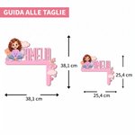Appendiporta personalizzato, in legno con foto, personaggio cartone animato e nome - Regalo di compleanno per bambini e genitori 8