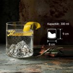 Personalisiertes 3D-Bergrelief Whiskyglas mit goldenem Namen | 300 ml Tumbler | Geburtstags- & Weihnachtsgeschenk für Männer & Whiskyliebhaber 10