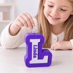 Personalised Multicolour 3D Printed Initial Piggy Bank Money Box with Name Christmas Birthday Gift for Kids Students 2