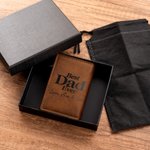 Personalised Best Dad Ever PU Leather Pop Up Wallet with Text and RFID Card Holder Christmas Birthday Gift for Dad 2