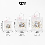 Personalized Christmas Snowman Clear Gift Bag with Name Daily Use Christmas Party Gift for Kids 6