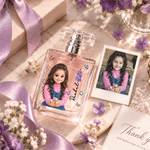 Personalised Birth Flower Cartoon Photo Character Refillable Glass Perfume Bottle with Name Daily Use Bridesmaid Proposal Birthday Gift for Woman 6