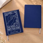 Personalised Tarot Writer Card Journal Notebook with Name and Text Daily Use Birthday Gift for Writer Book Lover 4