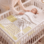 Personalized You Are Fearfully and Wonderfully Made Soft Throw Blanket with Name and Family Name Baby Shower Baptism Gift for New Baby Christian 3