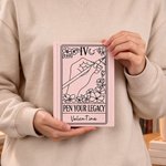 Personalised Tarot Writer Card Journal Notebook with Name and Text Daily Use Birthday Gift for Writer Book Lover 7