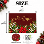 Personalised Birth Flower Placemat with Name Kitchen Dining Decor Christmas Gift for Friends Family 7
