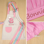 Personalised Baking Themed Whisk Initial Adjustable Apron Chef Hat Storage Bag Set with Name Christmas Holiday Party Gift for Boys Girls 8