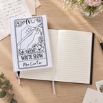 Personalised Tarot Writer Card Journal Notebook with Name and Text Daily Use Birthday Gift for Writer Book Lover 5
