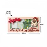 Personalisierter Holz Geldhalter mit Weihnachtsmotiv & Namen | Geldgeschenk originell verpacken | Weihnachtsgeschenk für Familie, Kinder & Enkelkinder 8