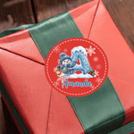 Personalised Cute Snowman Christmas Style Initial Stickers with Name Gift Decor Christmas Gift for Kids 3