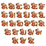 Personalized 3D-Style Art Santa Snowman Christmas Corduroy Crossbody Handbag with Name and Initial Christmas Gift for Boys Girls Family 10