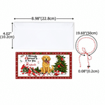 Personalized I Already Opened It For You Christmas Pet Photo Money Holder Card Wallet with Name and Envelope Christmas Party Gift for Family Kids 7