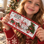 Personalized I Already Opened It For You Christmas Pet Photo Money Holder Card Wallet with Name and Envelope Christmas Party Gift for Family Kids 4