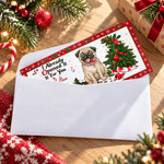Personalized I Already Opened It For You Christmas Pet Photo Money Holder Card Wallet with Name and Envelope Christmas Party Gift for Family Kids 5