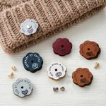 Gepersonaliseerde bloemenlabels van PU-leer, set van 10 met pictogram en tekst – DIY-labels voor brei- en haakwerk – Verjaardagscadeau voor naailiefhebbers en breiers 1
