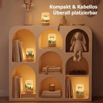 Personalisiertes Nachtlicht mit Waldtier und Namen | mit Hase Reh & Igel | Begleiter durch die Nacht | Geburstags- & Weihnachtsgeschenk für Kinder 5