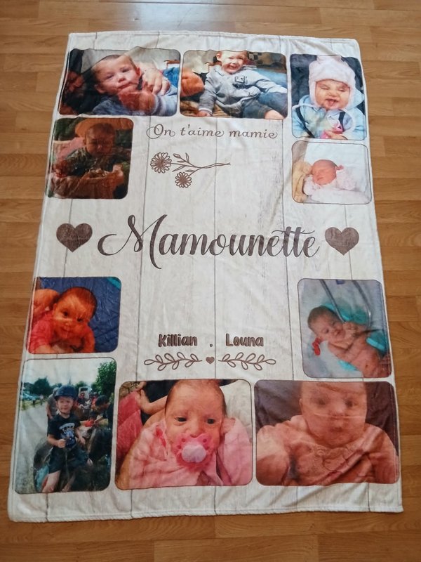 Avis couverture personnalisee photo de bébé