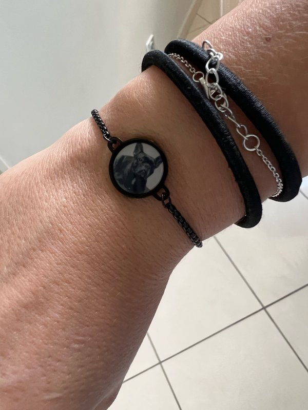 Avis client bracelet personnalisé photo Coralie